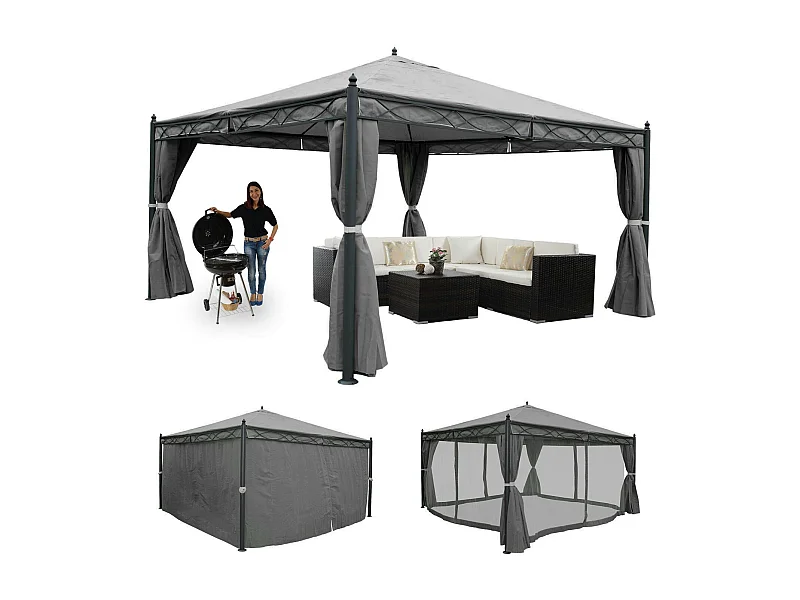 Pergola Calpe I,  grijs 4x4m