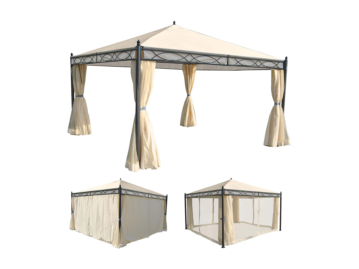 Pergola Calpe I,  crème 4x4m