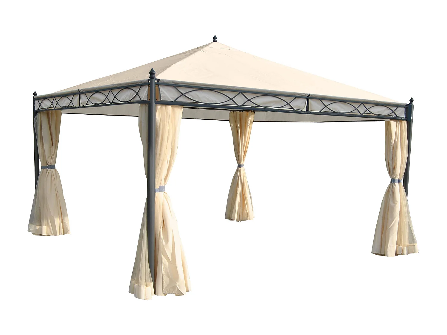 Pergola Calpe I,  cremefarvet 4x4 m