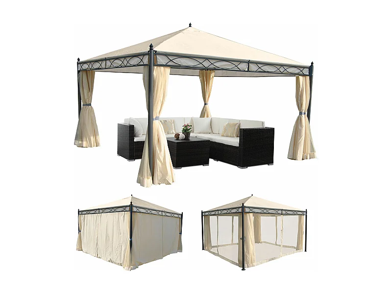 Pergola Calpe I,  kremowy 4x4m