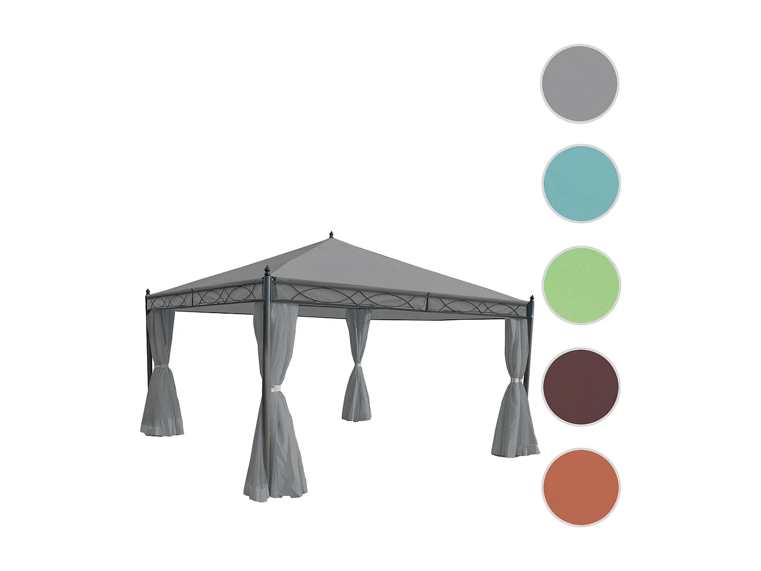 Pergola Calpe III,  lichtgrijs 4x4m