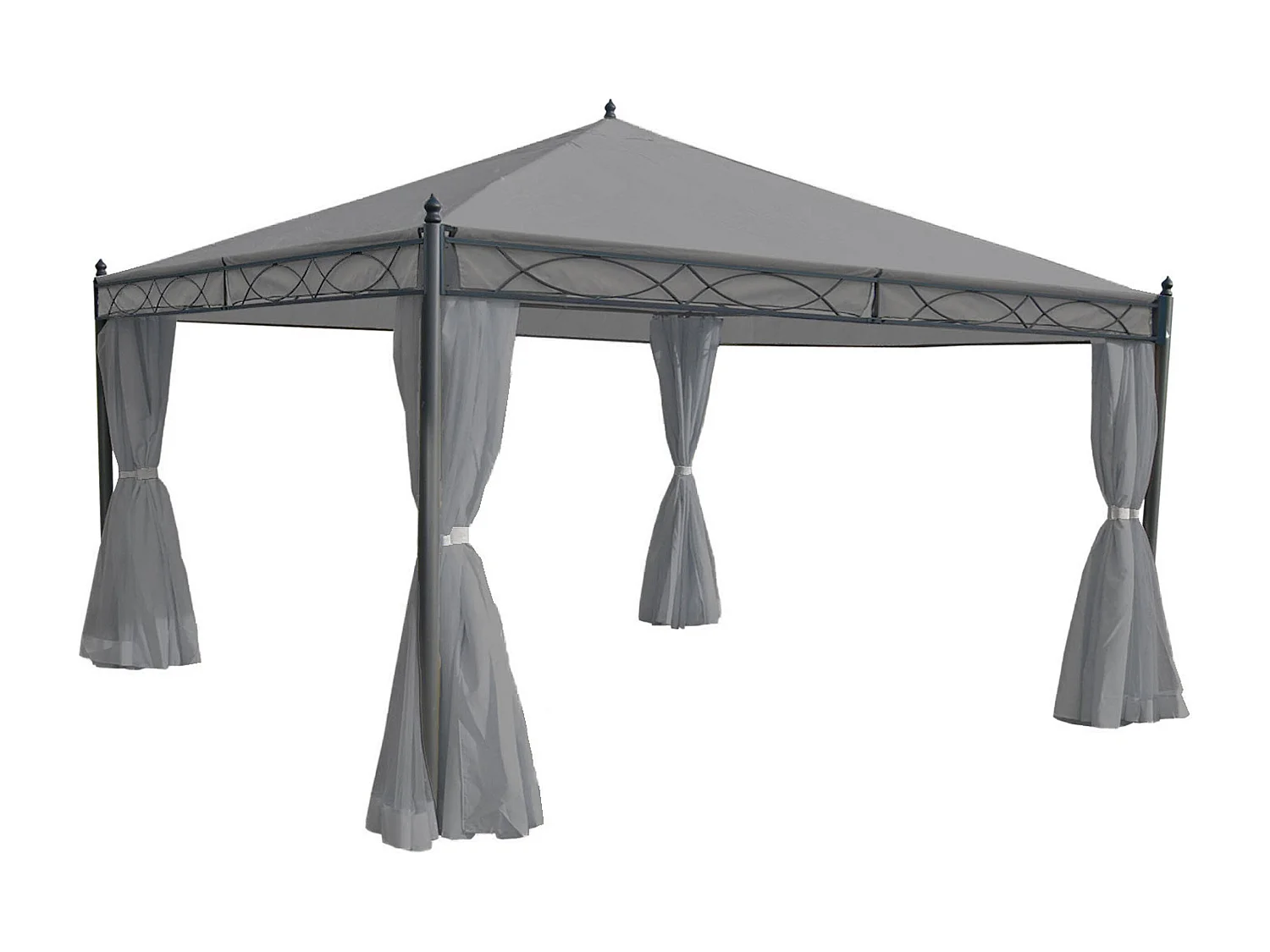 Pergola Calpe III,  lysegrå 4x4 m