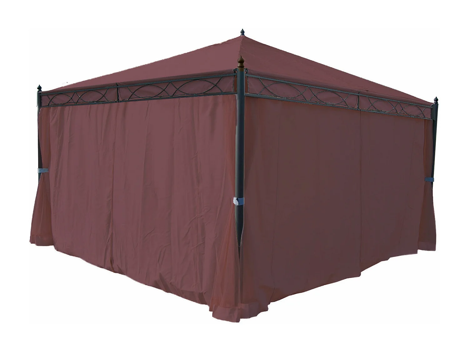 Pergola Calpe III,  czerwono-brązowy 4x4m