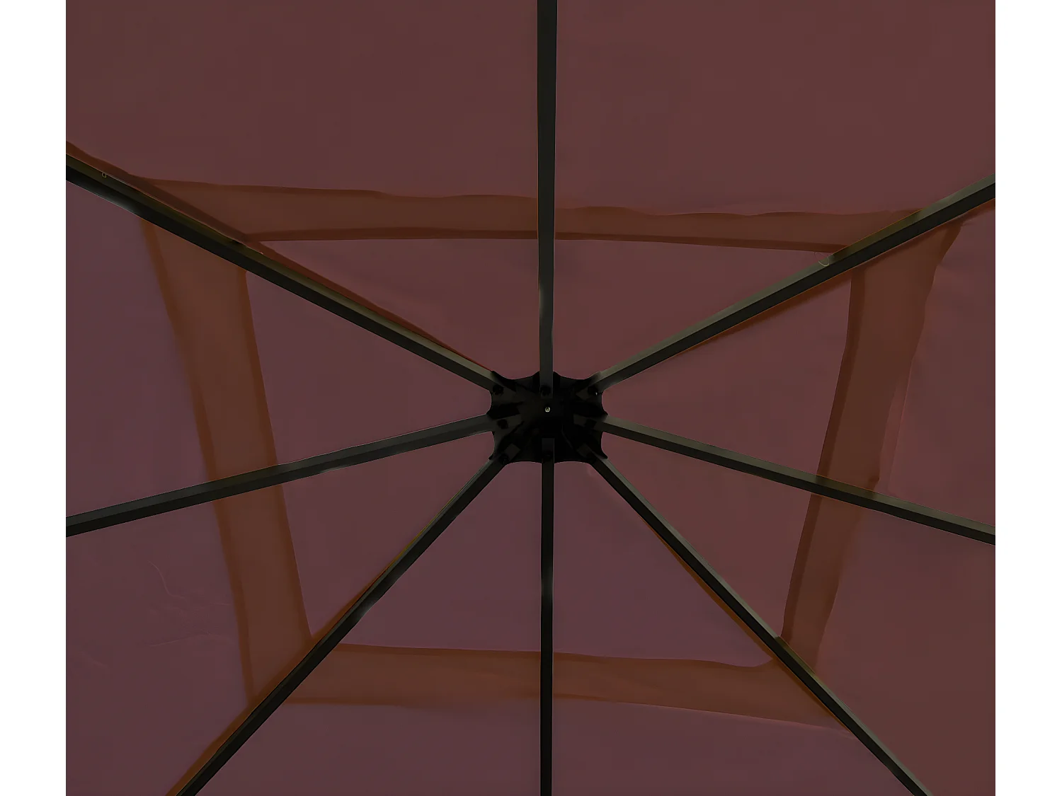 Pergola Calpe III,  czerwono-brązowy 4x4m