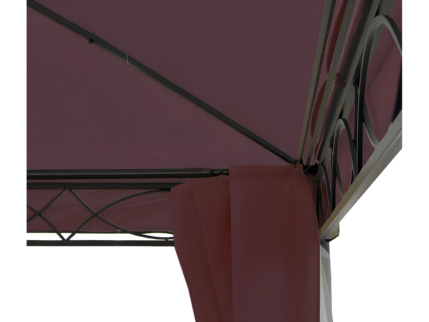 Pergola Calpe III,  czerwono-brązowy 4x4m