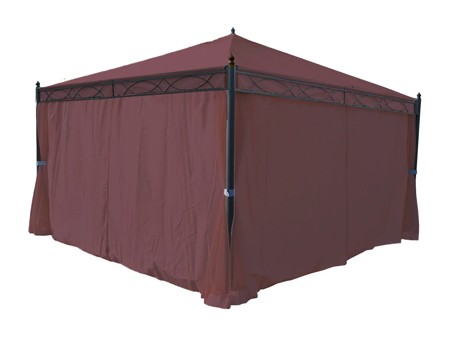 Pergola Calpe III, Rot-braun 4x4m