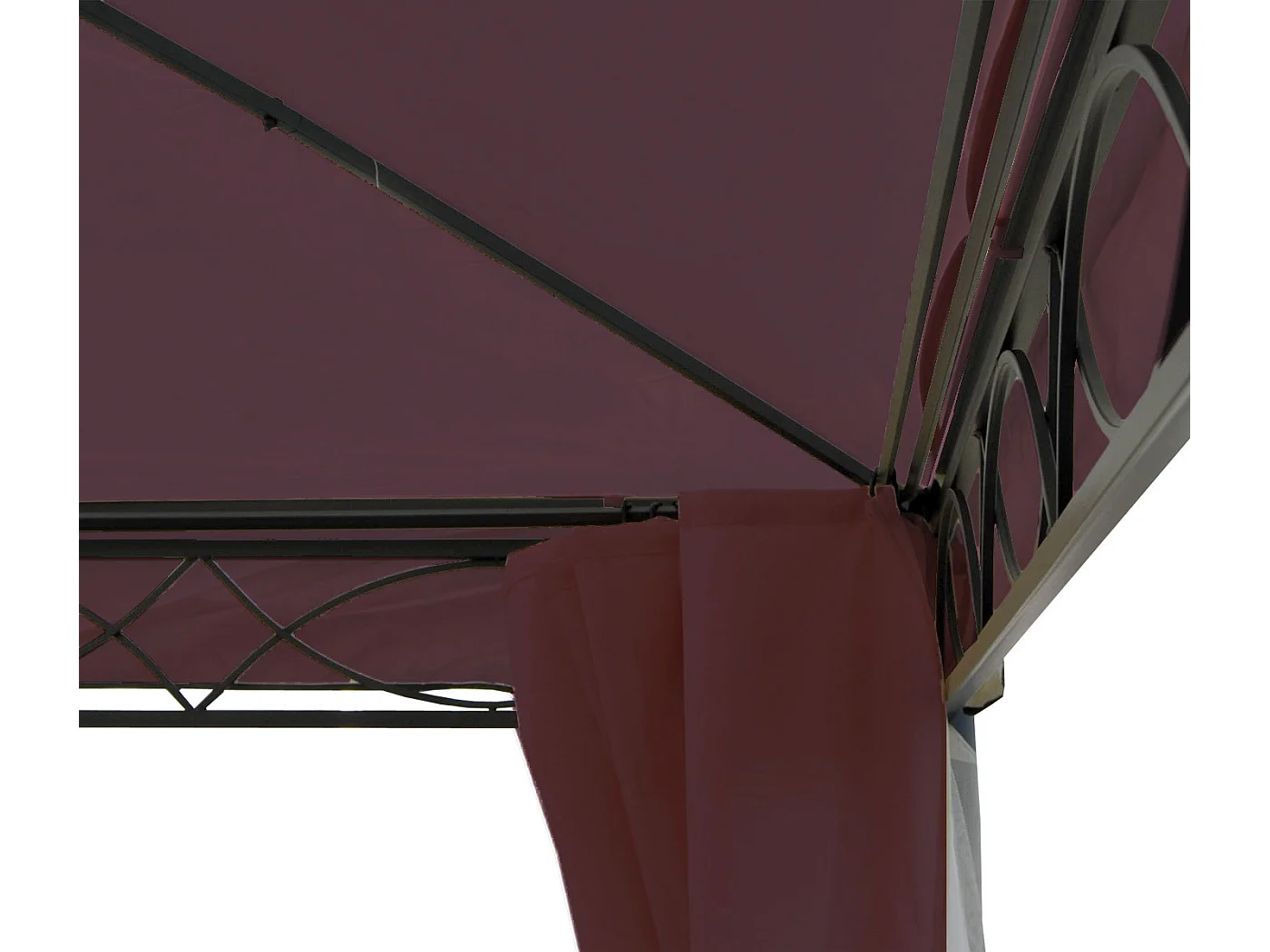 Pergola Calpe III, Rot-braun 4x4m
