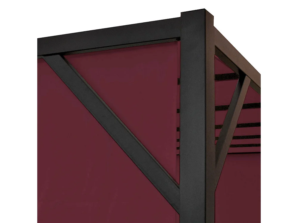 Pergola Beja bordowo-czerwony,  4x4m
