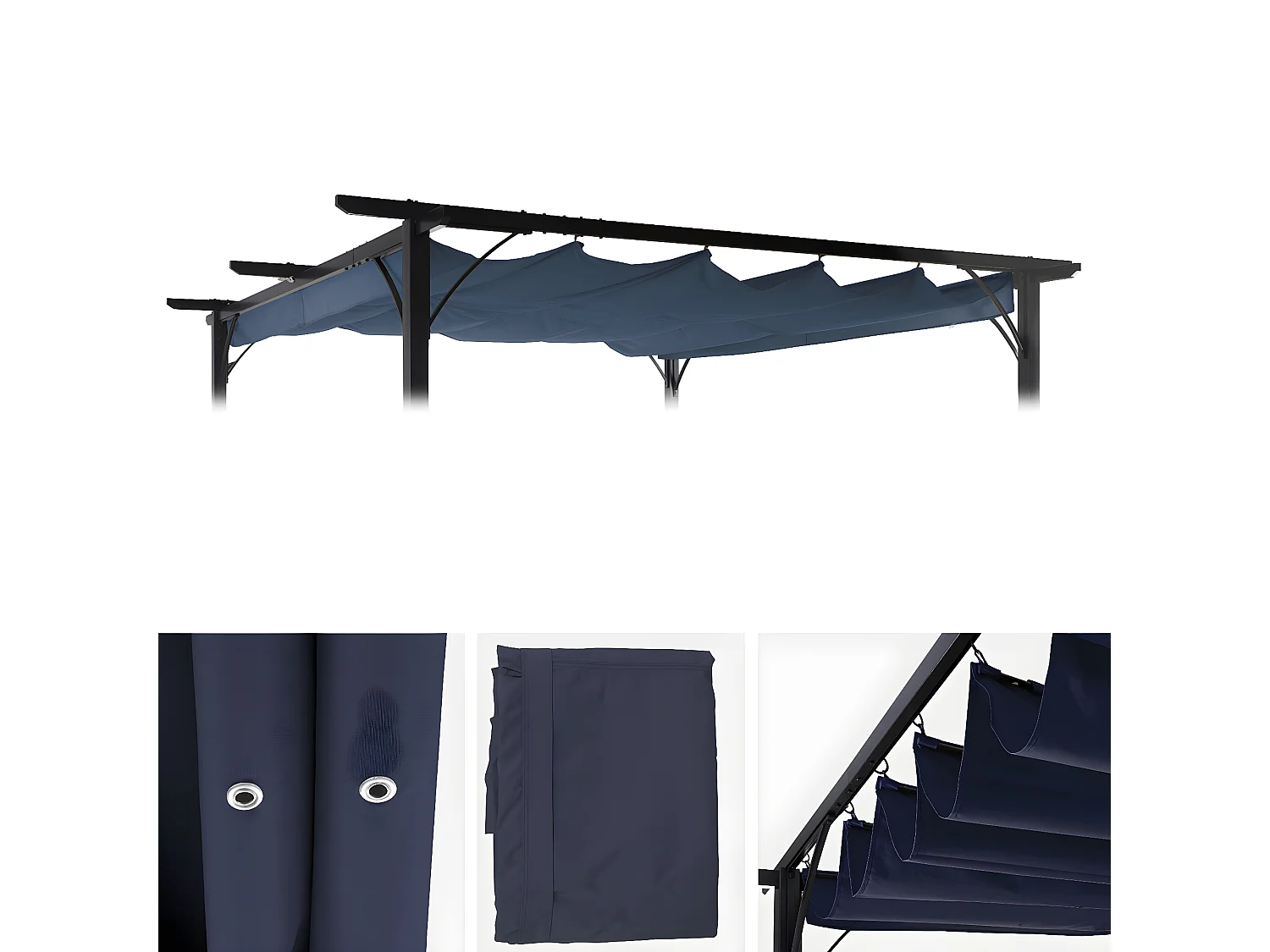 Vervangende bekleding dak pergola MCW-C42,  blauw