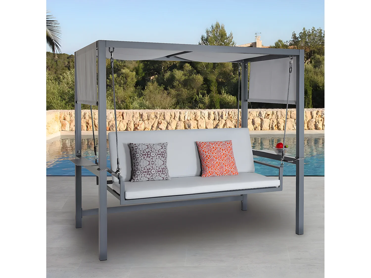 MCW-L47 aluminium hollywoodschommel