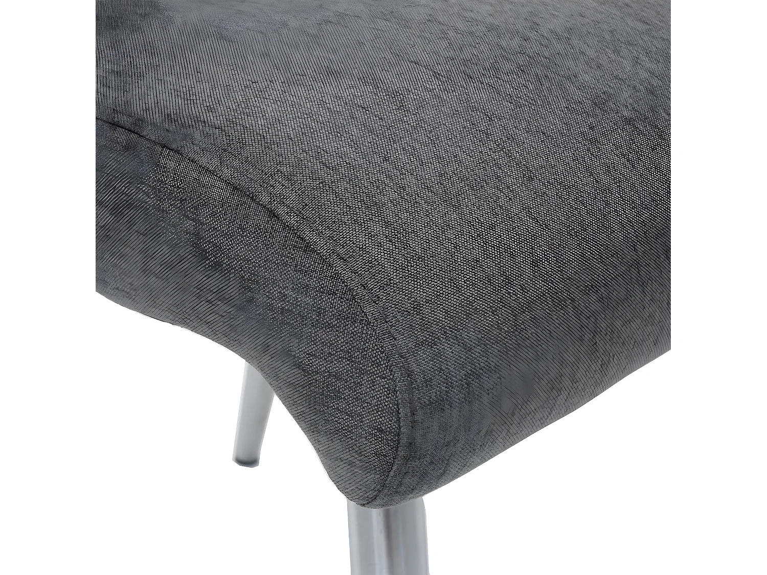 Silla de comedor MCW-G55 (set de 2),  gris-marrón