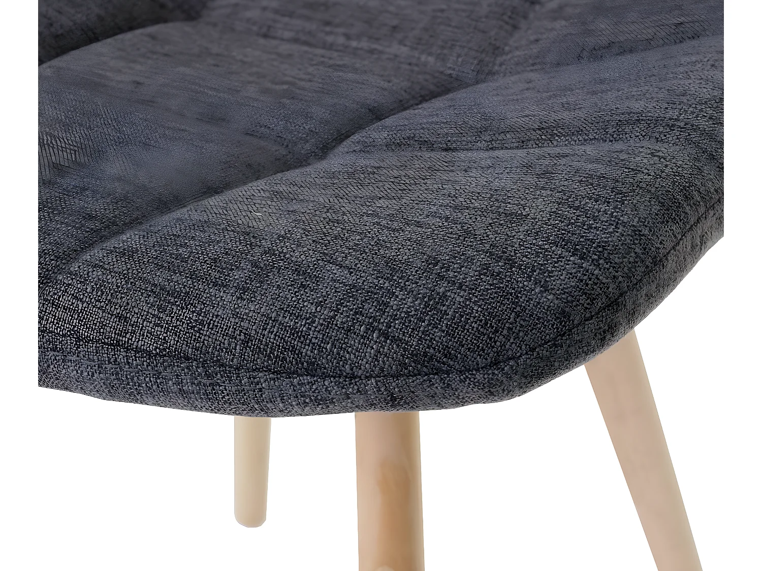 Krzesło do jadalni MCW-A60 I (zestaw 6 sztuk),  tkanina/tekstylia szary