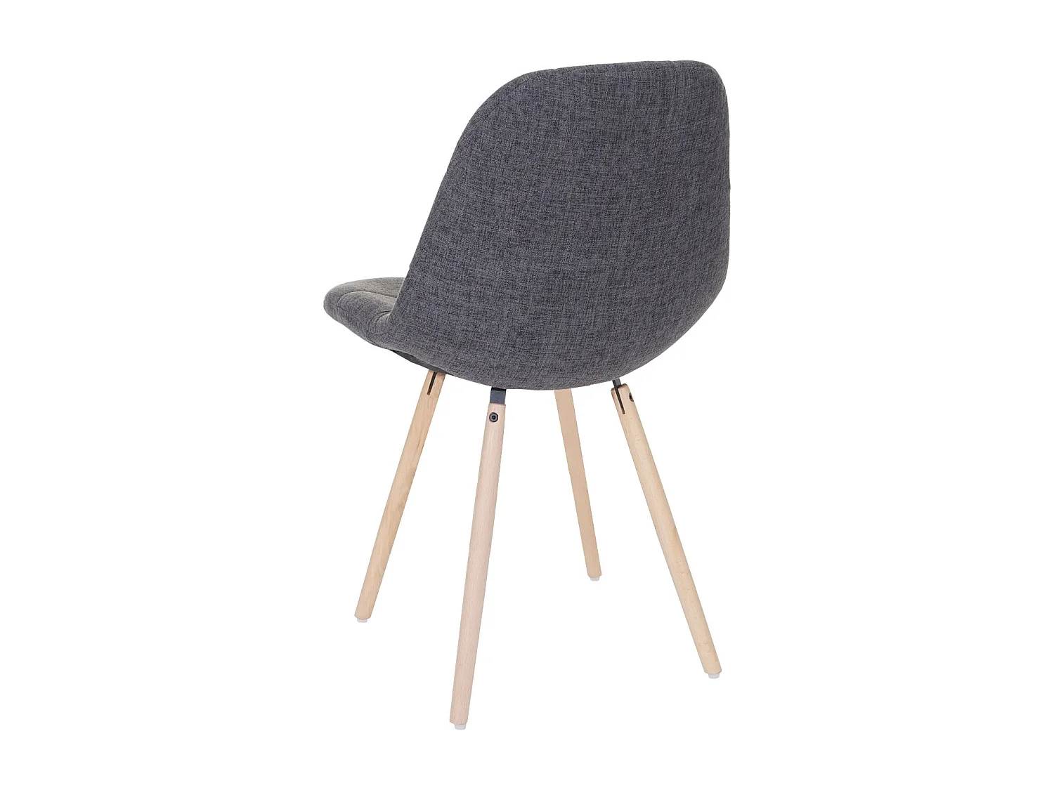 Spisestuestol MCW-A60 I (sæt med 6 stk.),  stof/tekstil i gråt