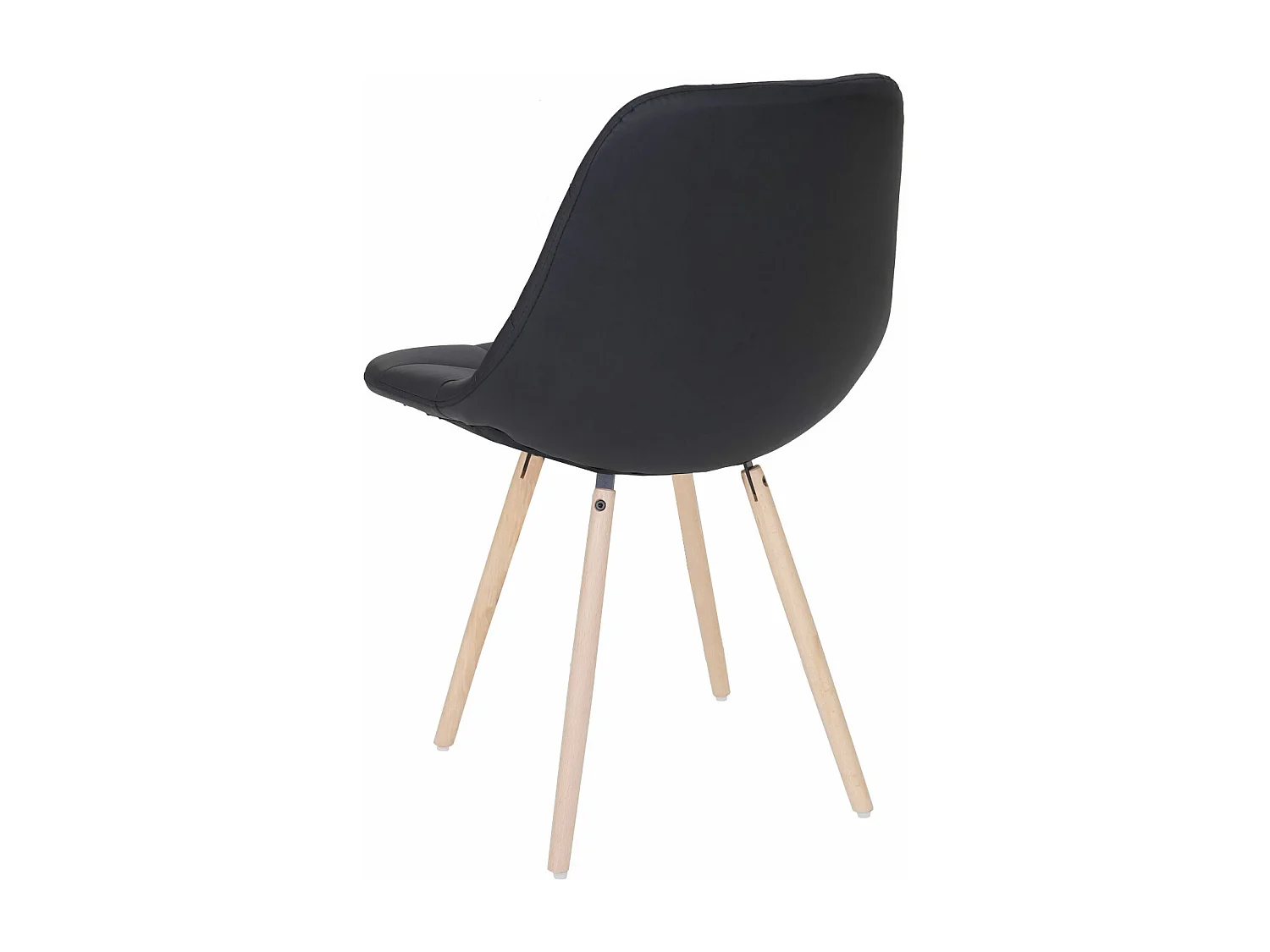 Eetkamerstoel MCW-A60 I (set van 6),  kunstleer zwart