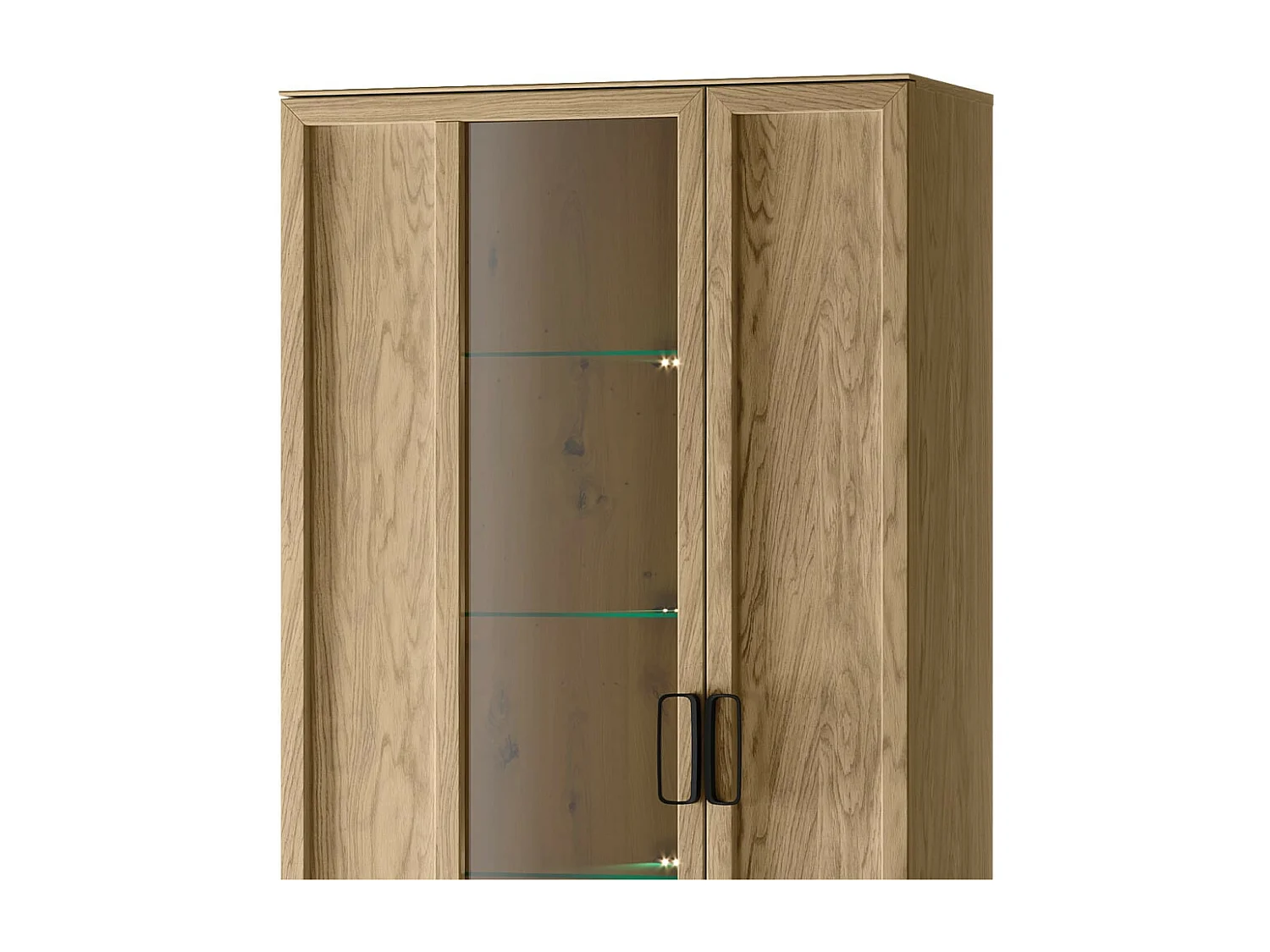STANDVITRINE Limbo Eiche Artisan 95 / 42 / 200cm