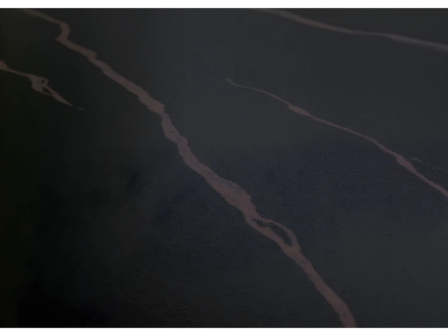 Tavolino salotto divano MCW-L88 43x120x60cm pietra sinterizzata MDF gambe nere legno scuro effetto marmo marrone