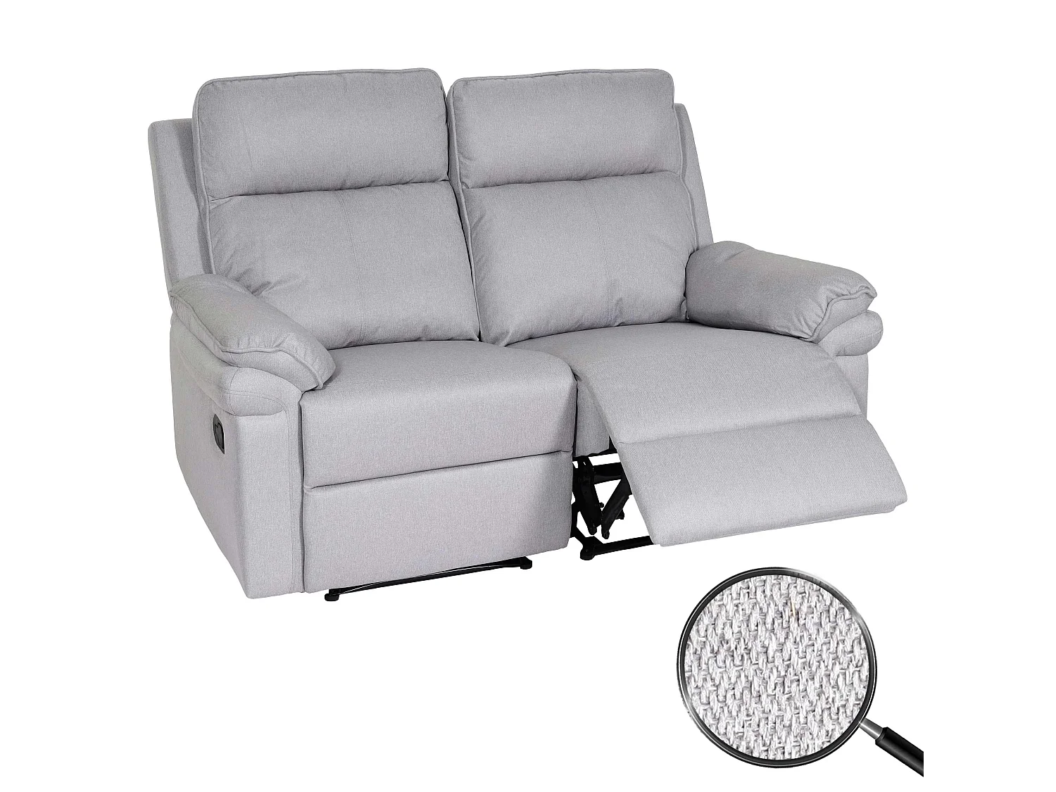 2-osobowy fotel kinowy MCW-L94,  jasnoszary