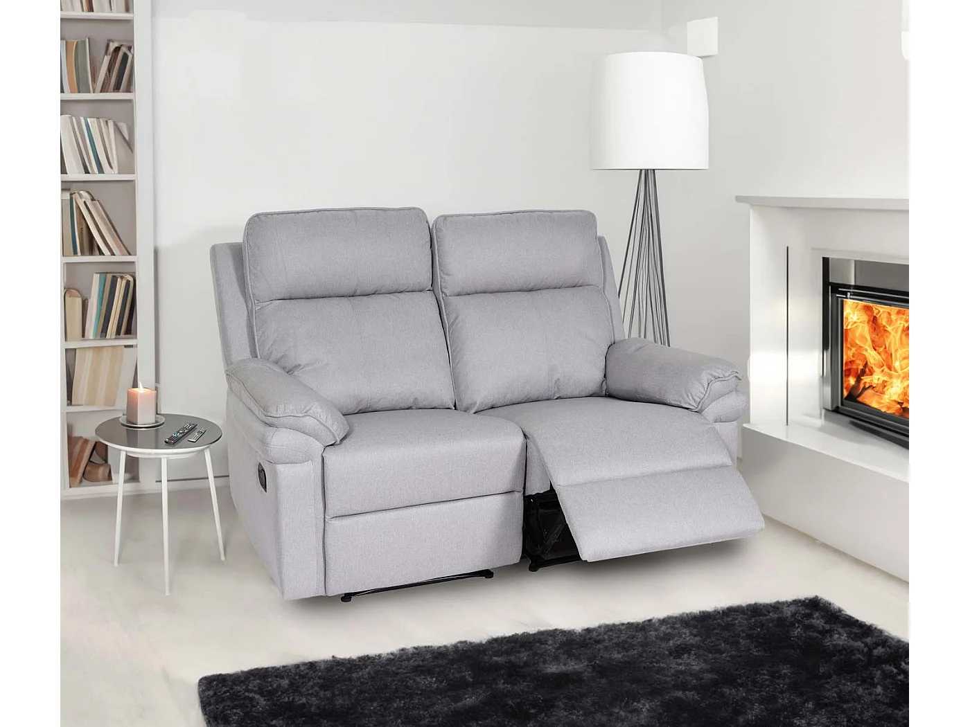 2-osobowy fotel kinowy MCW-L94,  jasnoszary