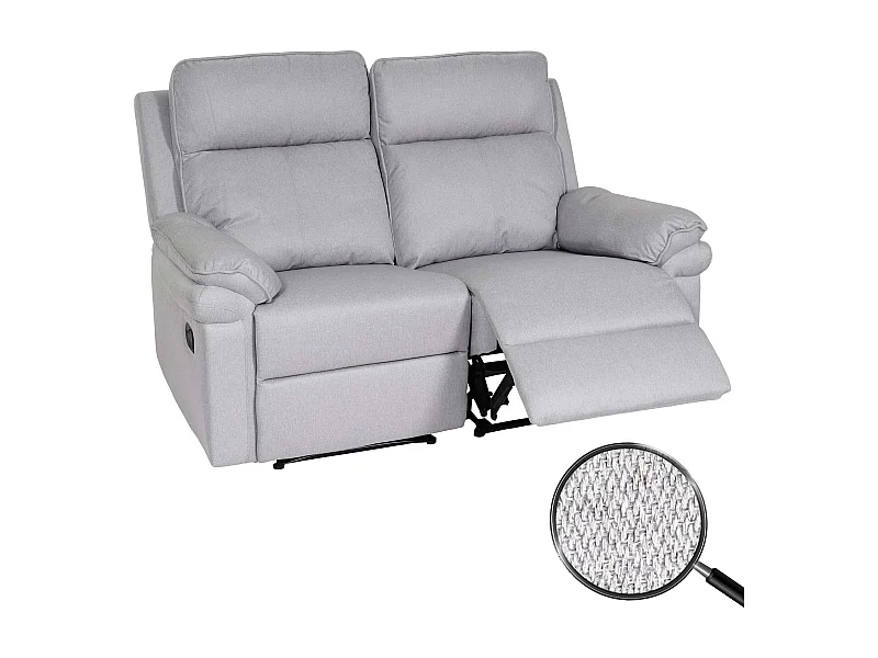 2-osobowy fotel kinowy MCW-L94,  jasnoszary