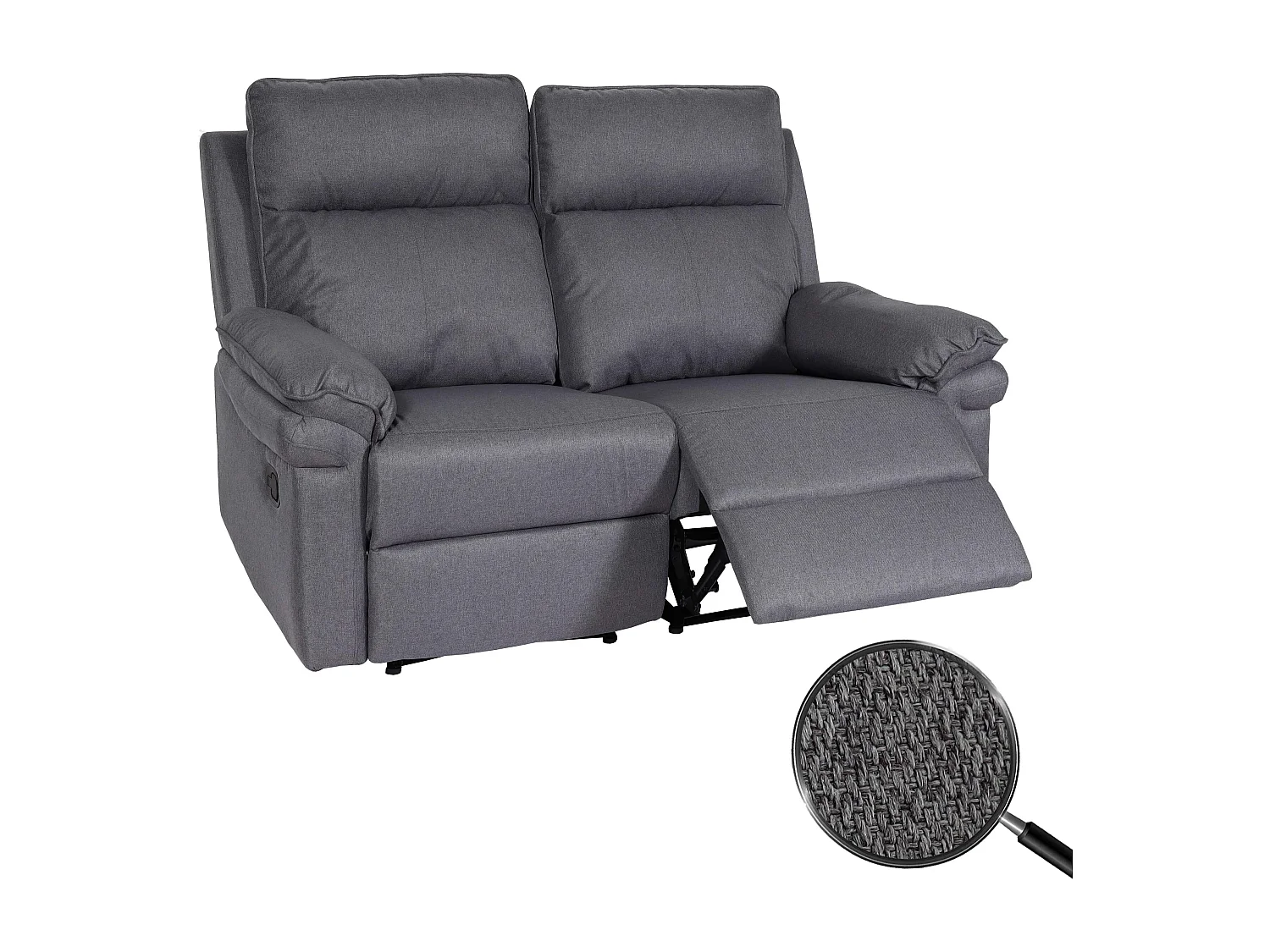 2-osobowy fotel kinowy MCW-L94,  ciemnoszary