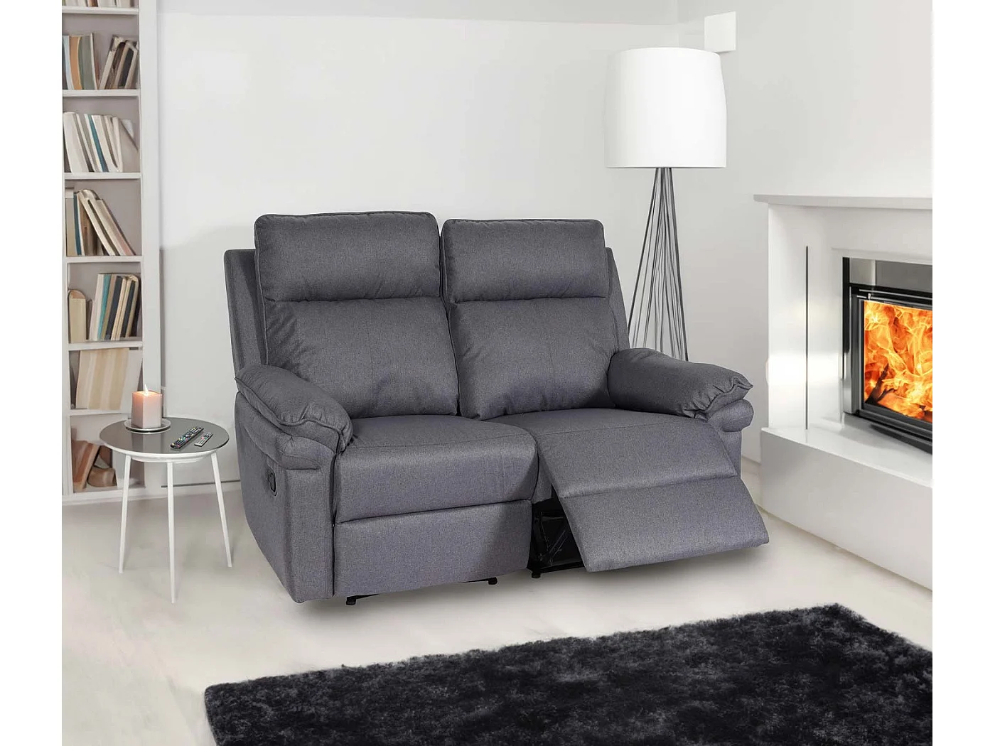 2er Kinosessel MCW-L94, Dunkelgrau