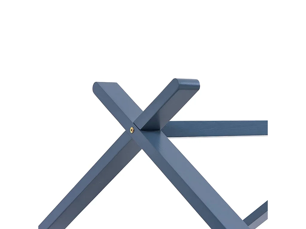 Kinderbedframe massief grenenhout grijs 80x160 cm