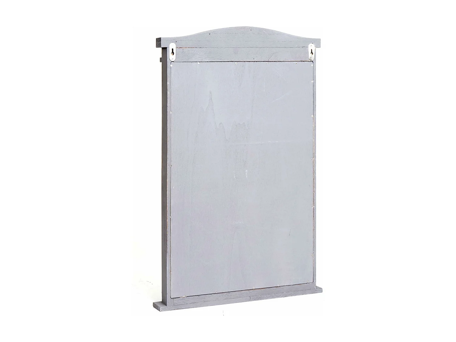 Wandspiegel mit Fensterläden, Shabby grau