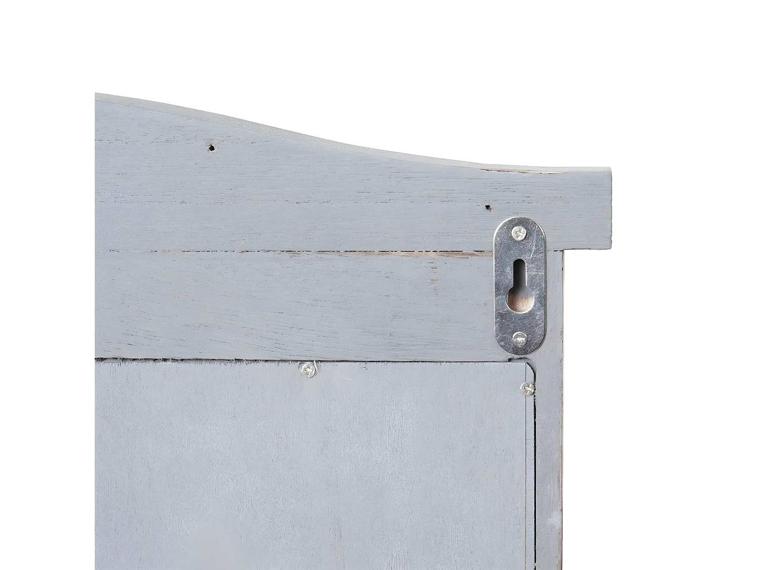 Wandspiegel met luiken,  shabby grijs