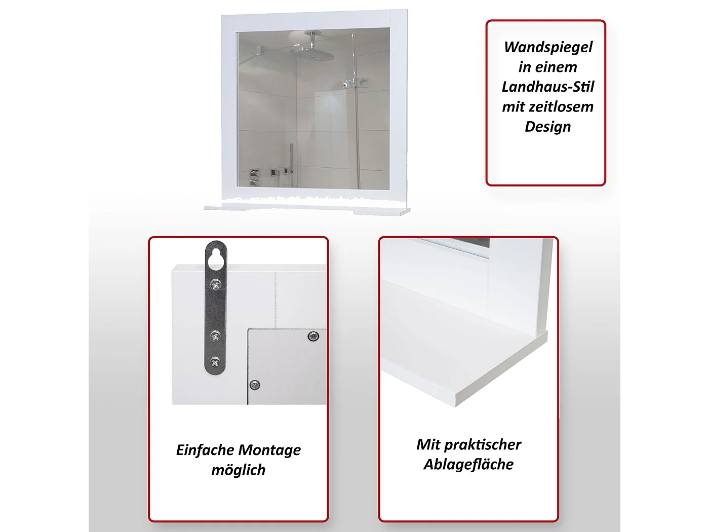 Lustro ścienne MCW-F75