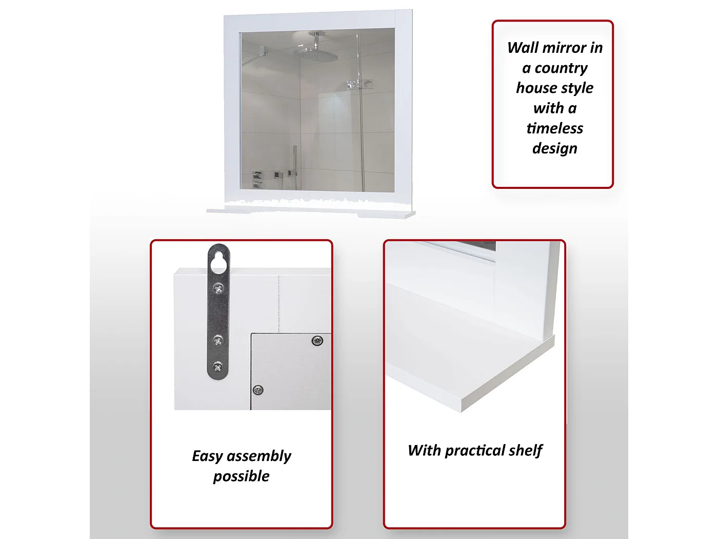 Lustro ścienne MCW-F75