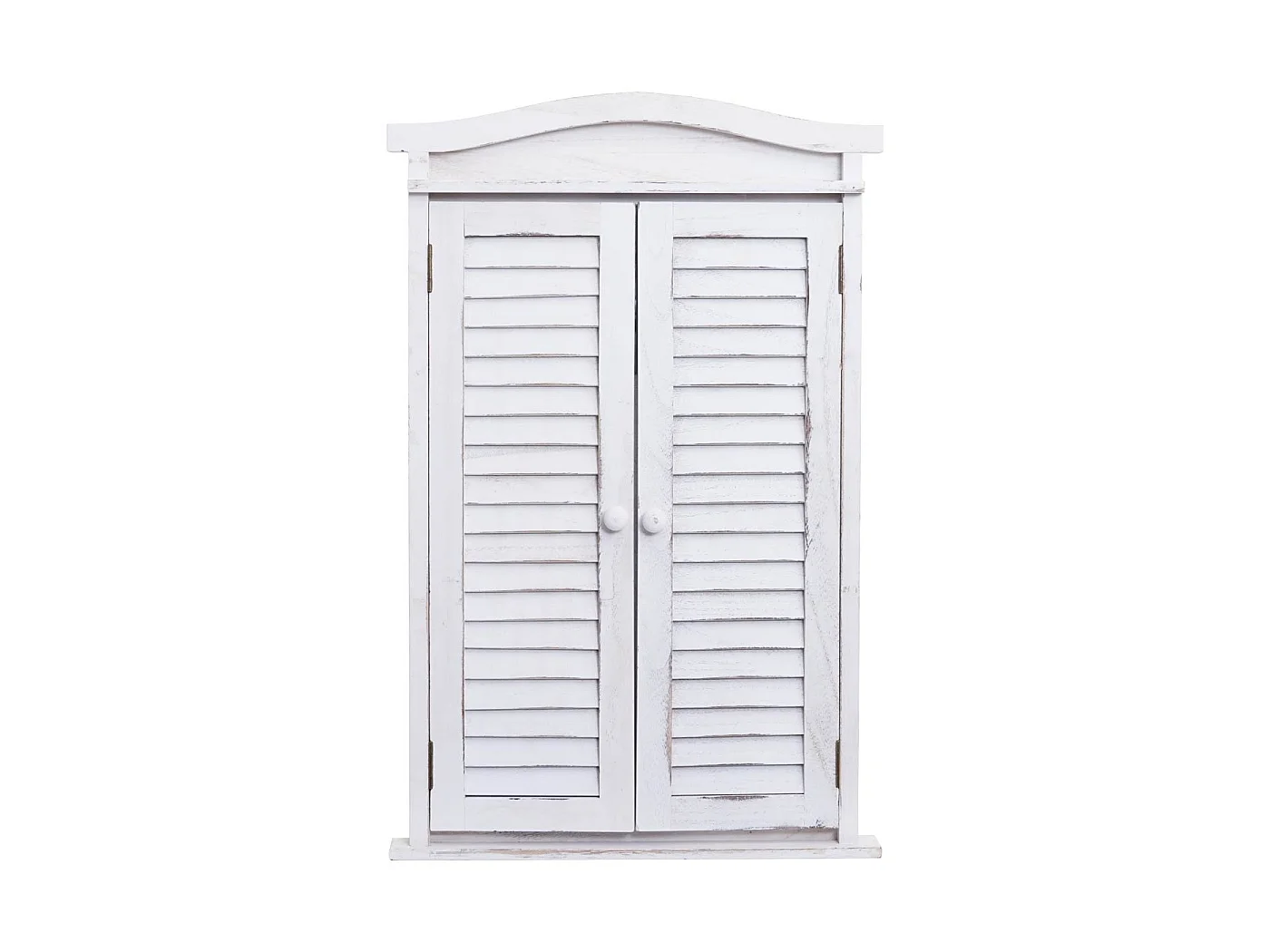 Lustro ścienne z żaluzjami,  shabby white