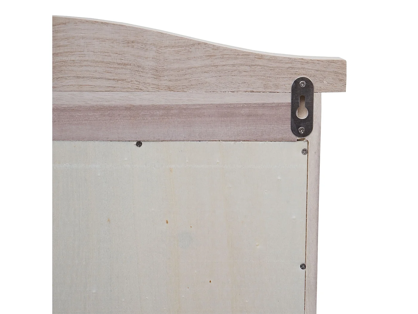 Wandspiegel met luiken,  shabby natuurlijke kleur