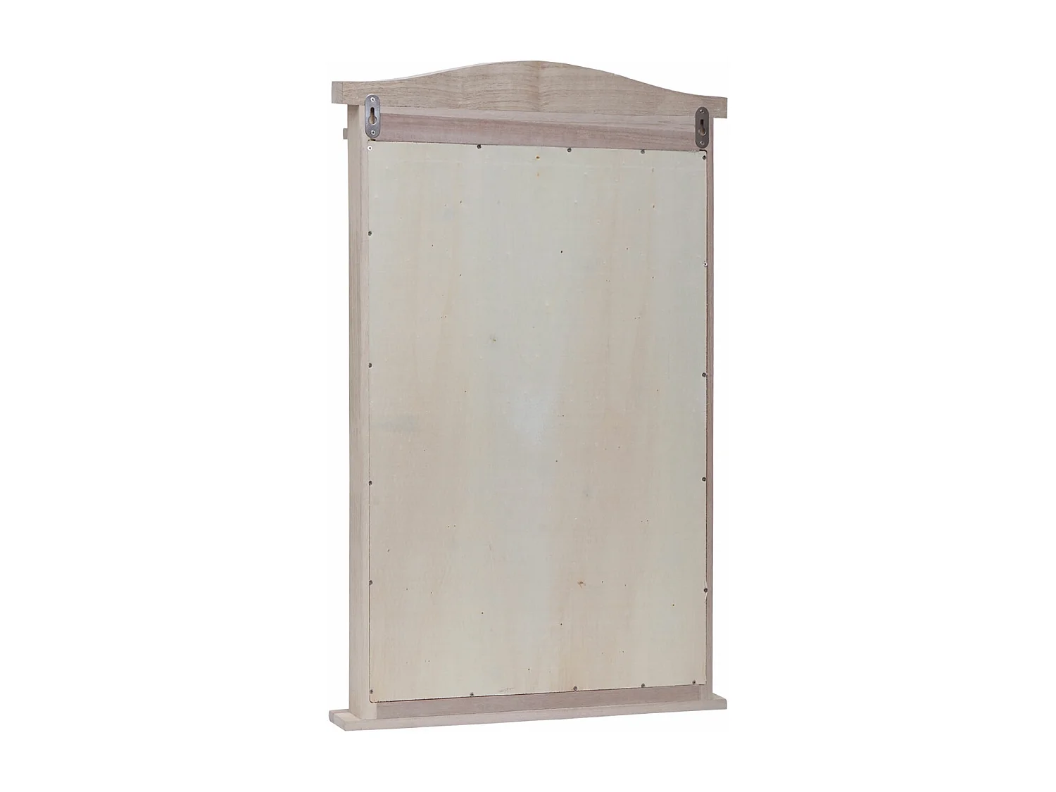 Wandspiegel mit Fensterläden, Shabby naturfarben