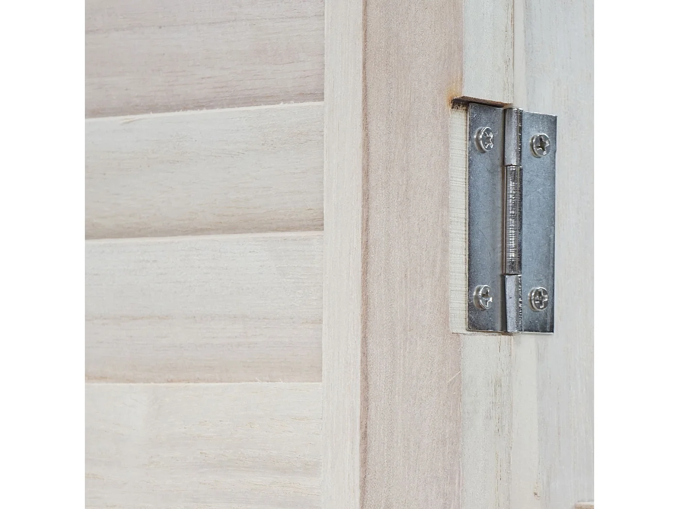 Wandspiegel mit Fensterläden, Shabby naturfarben