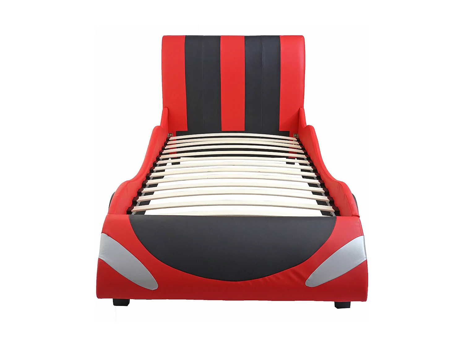 Łóżko MCW-E14 Samochód,  czarno-czerwony