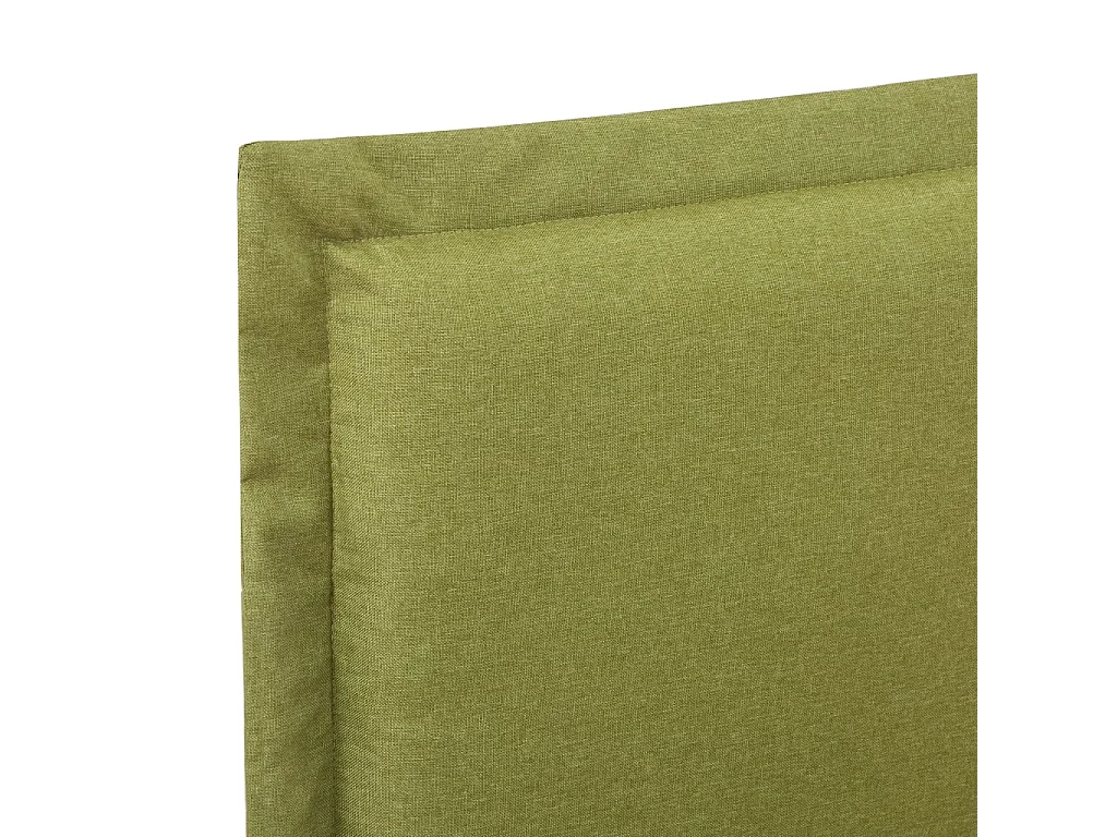 Cadre de lit sans matelas vert tissu 90x200 cm