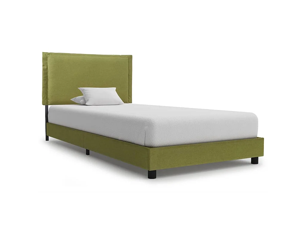 Bettgestell Grün Stoff 90x200 cm