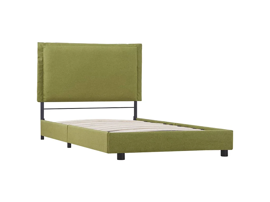Bettgestell Grün Stoff 90x200 cm