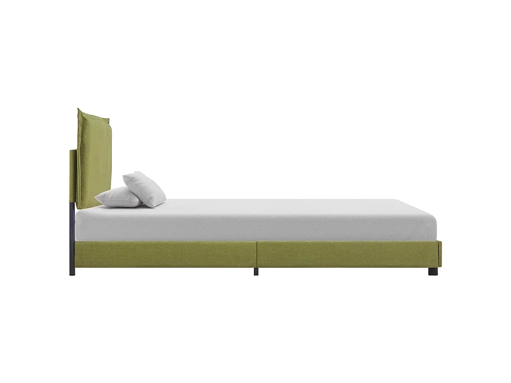 Bettgestell Grün Stoff 90x200 cm