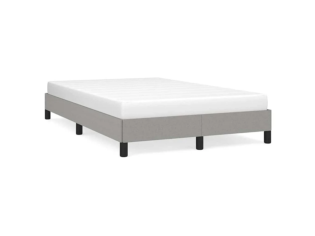 Bedframe zonder matras 120x200 cm stof lichtgrijs