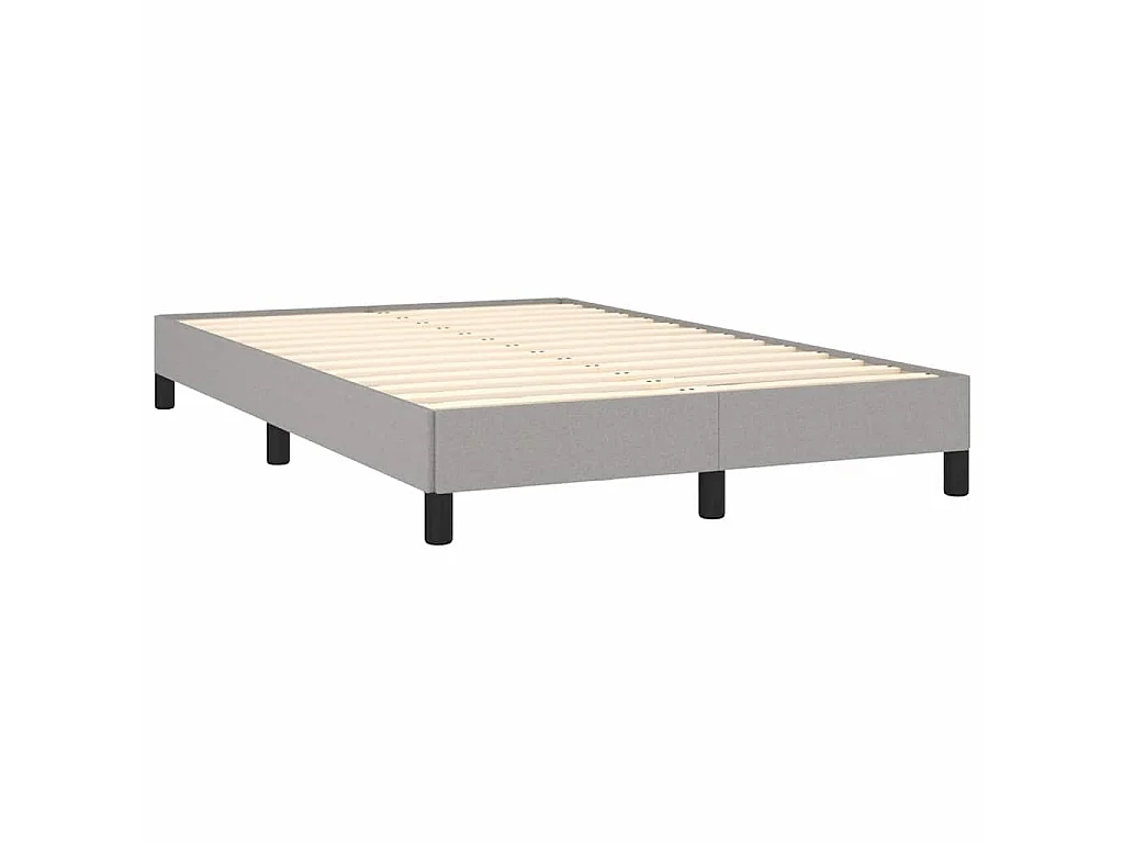 Bedframe zonder matras 120x200 cm stof lichtgrijs