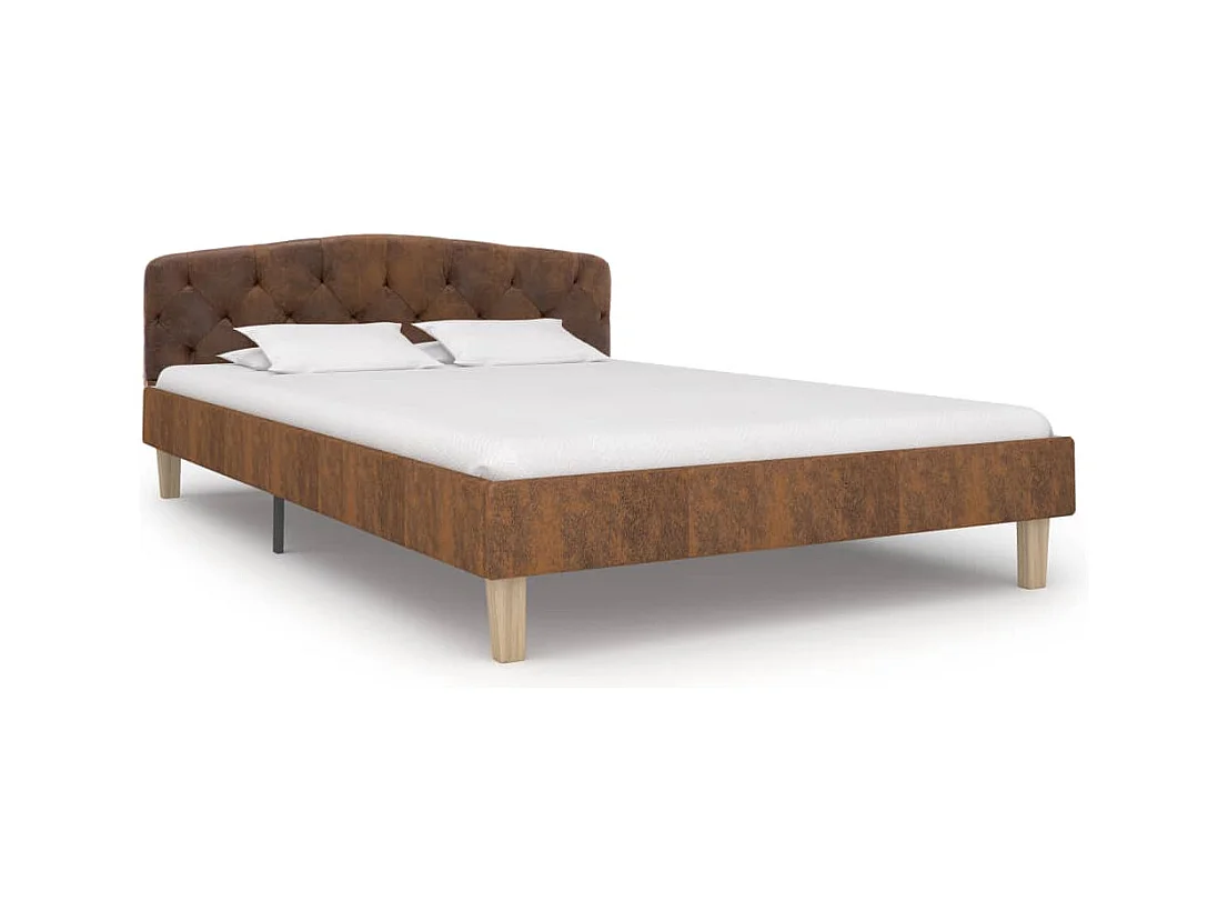 Giroletto Marrone in Similpelle Scamosciata 120x200 cm