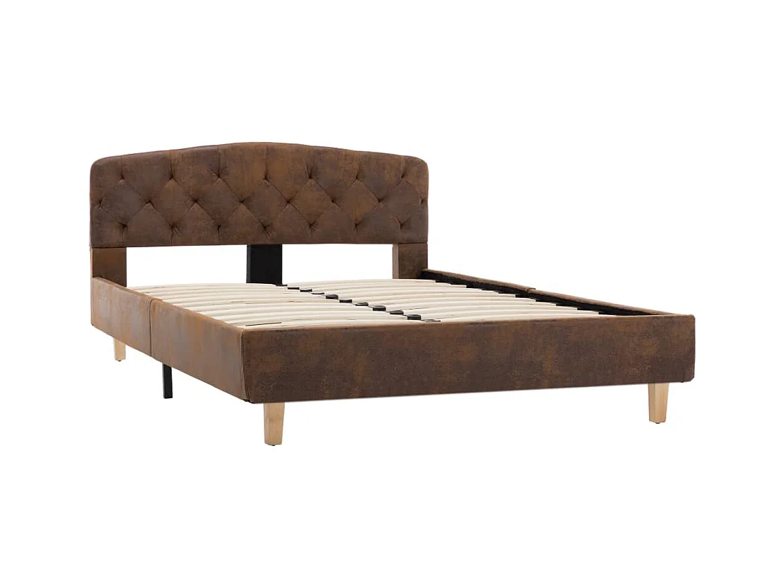 Giroletto Marrone in Similpelle Scamosciata 120x200 cm