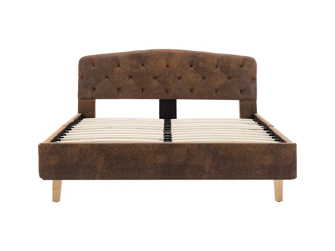 Giroletto Marrone in Similpelle Scamosciata 120x200 cm