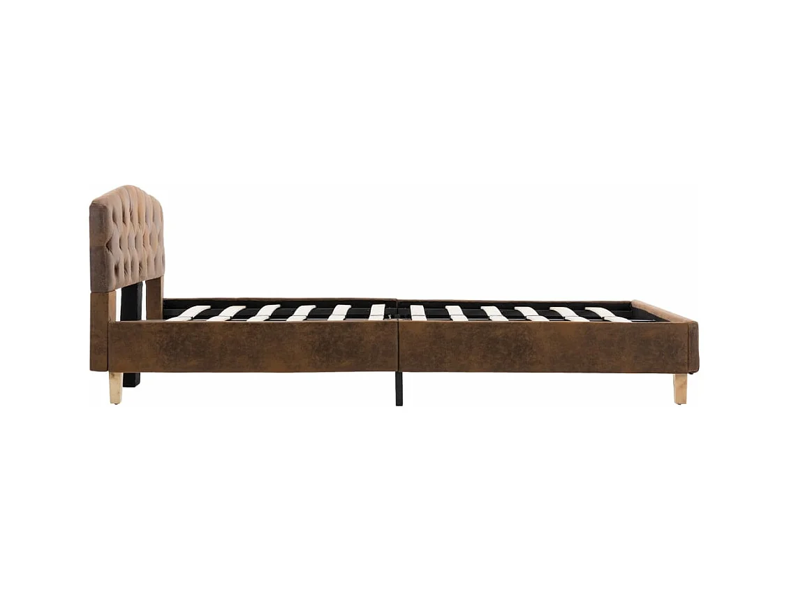 Giroletto Marrone in Similpelle Scamosciata 120x200 cm