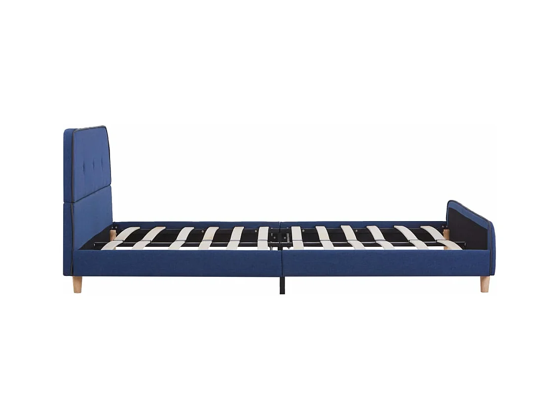 Giroletto senza Materasso Blu 140x200 cm in Tessuto