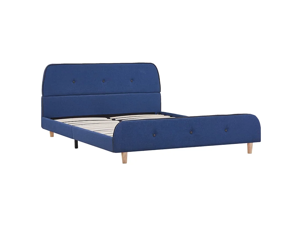 Giroletto senza Materasso Blu 140x200 cm in Tessuto