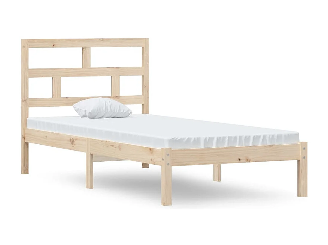 Estrutura de cama solteiro 90x190 cm madeira maciça