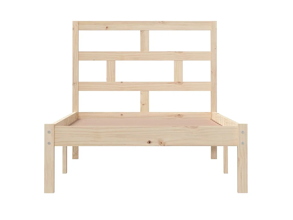 Bedframe massief hout 90x190 cm