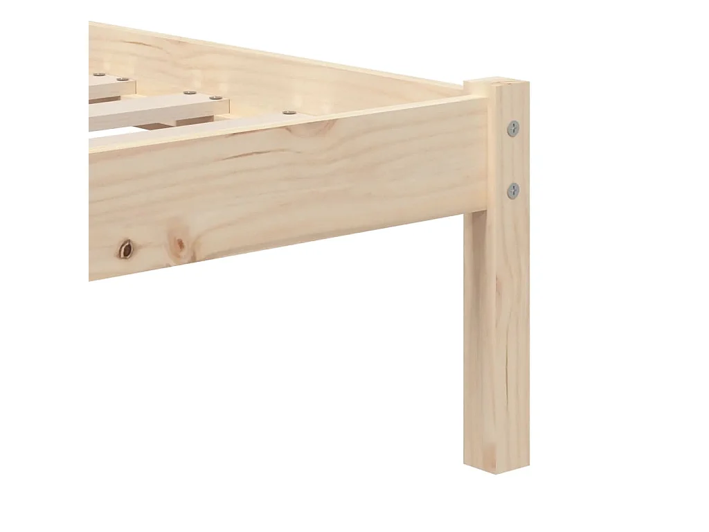 Bedframe massief hout 90x190 cm